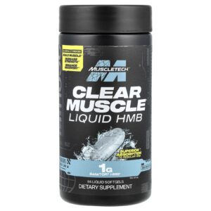 MuscleTech Clear Muscle® HMB Líquido 84 Cápsulas Softgel Líquidas