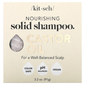 Kitsch Shampoo Sólido Nutritivo Óleo de Rícino Âmbar Adoçado e Karité 91 g (32 oz)