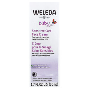 Weleda Bebê Creme Facial para Cuidados Sensíveis Extratos de Malva Branca 50 ml (17 fl oz)