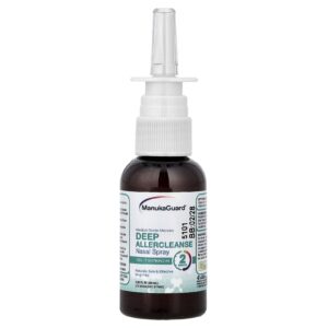 ManukaGuard Manuka de Classe Medicinal Spray Nasal para Limpeza Profunda de Allercleanse 40 ml (135 fl oz)
