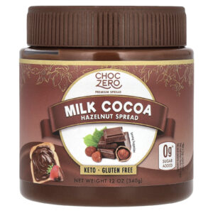 ChocZero Creme Cetogênico Cacau e Avelã 340 g (12 oz)