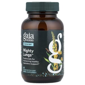 Gaia Herbs Mighty Lungs™ 60 Phyto-Caps® Líquidas
