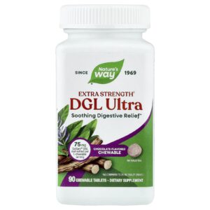 Natures Way DGL Ultra Chocolate 90 Comprimidos Mastigáveis