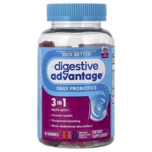 Schiff Digestive Advantage® Gomas de Probióticos Diários Superfruta Natural 90 Gomas