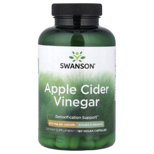Swanson Vinagre de Sidra de Maçã Potência Superior 180 Cápsulas Veganas (625 mg por cápsula)