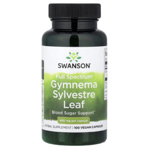 Swanson Folha de Gymnema sylvestre Full Spectrum® 400 mg 100 Cápsulas Veganas