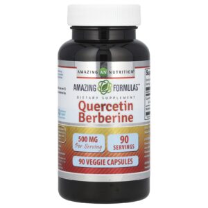 Amazing Nutrition Quercetina e Berberina 500 mg 90 Cápsulas Vegetais
