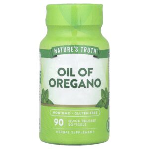 Natures Truth Oil Of Orégano 90 Cápsulas Softgel de Liberação Rápida (1.500 mg por Cápsula Softgel)