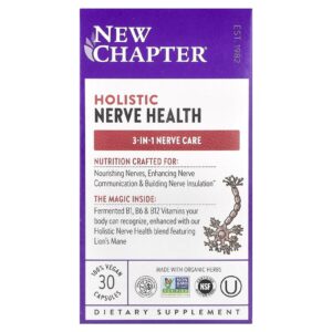 New Chapter Saúde Holística do Nervo 30 Cápsulas