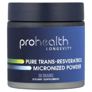 ProHealth Longevity Trans-Resveratrol Puro Pó Micronizado 30 g
