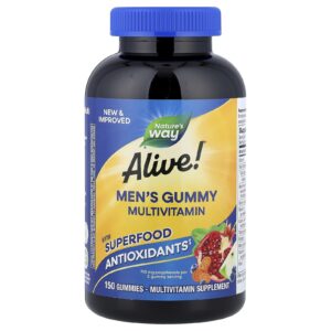 Natures Way Alive!® Multivitamínico em Gomas para Homens Frutas 150 Gomas