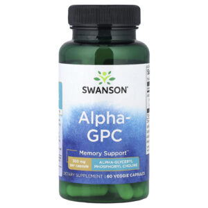 Swanson Alpha GPC 300 mg 60 Cápsulas Vegetais