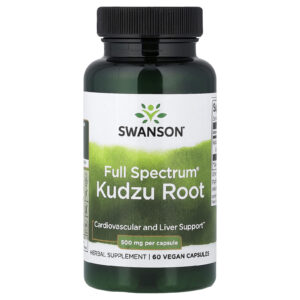 Swanson Raiz de Kudzu Full Spectrum® 500 mg 60 Cápsulas Veganas