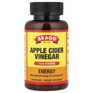 Bragg Energia Vinagre de Maçã + 6 Vitaminas B 90 Cápsulas