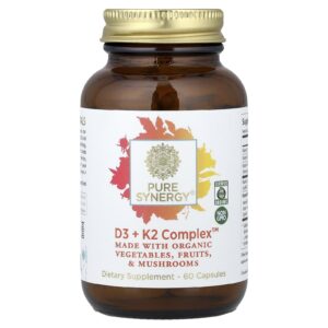 Pure Synergy D3 + K2 Complex™ 60 Cápsulas
