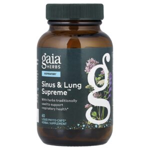 Gaia Herbs Sinus & Lung Supreme™ 60 Phyto-Caps® Líquidas