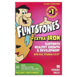 Flintstones Multivitamínico para Crianças + Ferro Extra 90 Comprimidos Mastigáveis