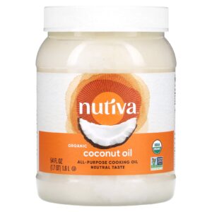 Nutiva Óleo de Cozinha Multiuso Óleo de Coco Orgânico 16 l (54 fl oz)
