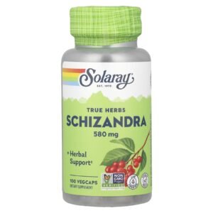 Solaray Ervas Verdadeiras Schizandra 580 mg 100 VegCaps