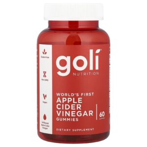 Goli Nutrition Gomas de Vinagre de Sidra de Maçã 60 Gomas