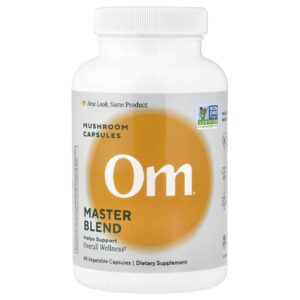 Om Mushrooms Cápsulas de Cogumelos Master Blend 84 Cápsulas Vegetais