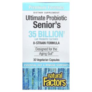 Natural Factors Ultimate Probiotic Seniors 30 Cápsulas Vegetarianas