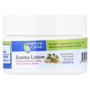 Earths Care Loção de Eczema com Óleo de Aloe e Amêndoa 12 g (042 oz)