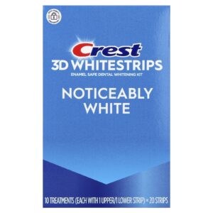 Crest 3D Whitestrips Kit para Clareamento Dental Seguro para o Esmalte Visivelmente Branco 20 Tiras