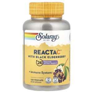 Solaray Reacta C com Sabugueiro Preto 120 VegCaps