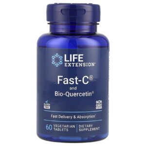Life Extension Fast-C e Bio-Quercetina Fitossomo 60 Comprimidos Vegetarianos