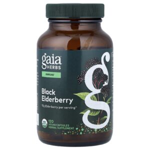 Gaia Herbs Sabugueiro 120 Cápsulas Veganas