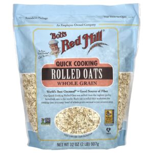 Bobs Red Mill Aveia em Flocos de Cozimento Rápido Integral 907 g (32 oz)