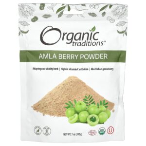Organic Traditions Amla Berry em Pó 200 g (7 oz)