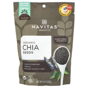 Navitas Organics Sementes de Chia Orgânica 227 g (8 oz)