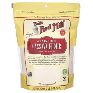Bobs Red Mill Farinha de Mandioca Sem Grãos 567 g (20 oz)