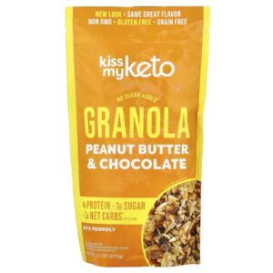 Kiss My Keto Granola Manteiga de Amendoim e Chocolate 270 g (95 oz)