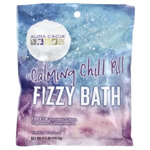 Aura Cacia Fizy Bath Pílula Relaxante Calmante 709 g (25 oz)