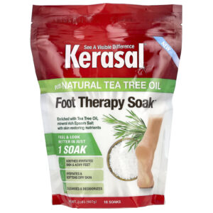 Kerasal Imersão para Terapia dos Pés e Óleo Natural da Árvore do Chá 907 g (2 lbs)