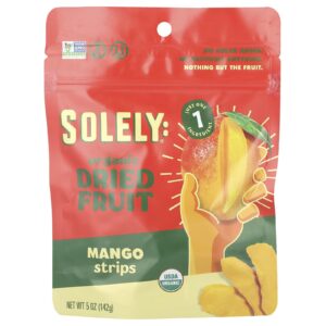 Solely Frutas Desidratadas Orgânicas Tiras de Manga 142 g (5 oz)