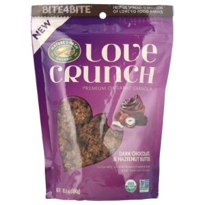 Natures Path Love Crunch® Granola Orgânica Premium Chocolate Amargo e Manteiga de Avelã 300 g (106 oz)