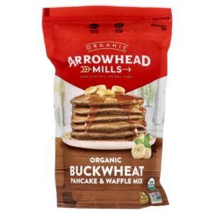 Arrowhead Mills Mistura de Panqueca e Waffle de Trigo Sarraceno Orgânico 623 g (1 lb e 6 oz)