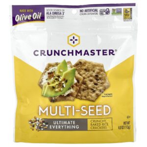 Crunchmaster Multisementes Biscoitos de Arroz Assado Crocantes O Melhor em Tudo 113 g (4 oz)