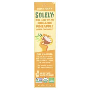 Solely Frutas Desidratadas Abacaxi Orgânico com Coco 23 g (08 oz)