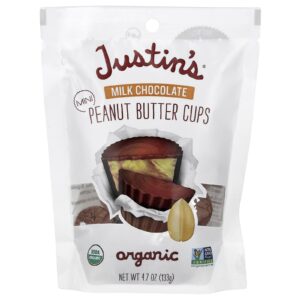 Justins Nut Butter Copinhos de Manteiga de Amendoim com Chocolate ao Leite Orgânico 133 g (47 oz)