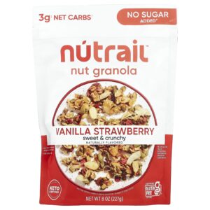 NuTrail Granola de Nozes Morango de Baunilha 227 g (8 oz)