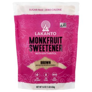 Lakanto Adoçante de Fruta-dos-monges com Eritritol Marrom 454 g (16 oz)