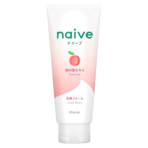 Kracie Naive Sabonete Líquido Facial Folha de Pêssego 130 g (45 oz)