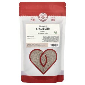 Pure Indian Foods Semente de Ajwain Orgânico Inteira 226 g (8 oz)