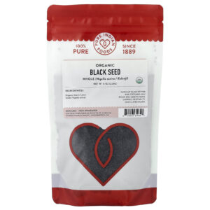 Pure Indian Foods Semente Negra Orgânica Inteira 226 g (8 oz)