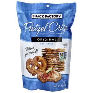 Snack Factory Pretzel Crisps Original Estilo Deli 204 g (72 oz)